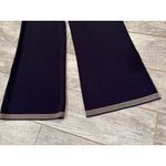 Exclusively Misook Pants size Small Nautical Pull On Acrylic Trousers‎ Dress Blue Photo 4