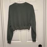 Aerie Offline by Woman’s Small Cropped Green V-Neck Sweatshirt Photo 6