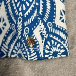 Hatley Dress Womens Medium Blue White Geometric Jersey Knit Office Business Blue Photo 5