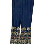 Patrons of Peace Palazzo Pants Womens Size S Boho Tribal Black Pull On Photo 0