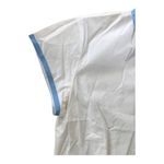 C.J Laing button down white short sleeved blouse / shirt with blue trim size 4 Photo 5