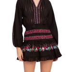 MISA Los Angeles Manuela Black Eyelet Embroidered Mini Dress Women’s Size XS Photo 7