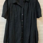 We The Free Black Button-Down Lightweight Tunic Top XS Photo 0