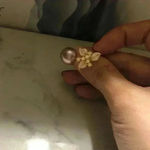 Boutique 10mm Custom Made Genuine Pearl Clover Ring Photo 7