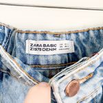 ZARA Basic Distressed Denim Shorts Y2K Photo 8