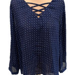 Fun2Fun  Polka Dot Blouse Red White & Blue Patriotic Officewear Classic July 4th Photo 0