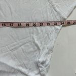Michael Lauren  White Draped Ribbed Tee Size Medium/Large NWOT Photo 4