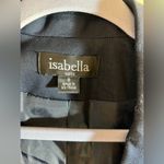 Navy Women's Blazer by Isabella, denim type blazer, unique laced up detail, crop Blue Size 8 Photo 6