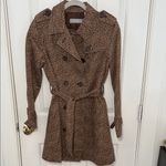 Liz Claiborne Animal Print Trench Coat Petite Photo 5