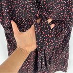 BB Dakota BB‎ Dakota Printed Lightweight Button Tie Front Waist Cutout Batwing Romper Photo 5