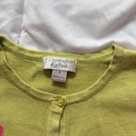 Vintage Y2K Retro Womens Medium 3/4 Sleeve Tropical Pineapple Floral Cardigan Green Photo 1