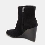Dolce Vita Susann Suede Wedge Booties in Black Size 9 Photo 2