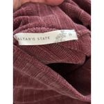 Altar'd State  Burgundy Ribbed Turtleneck Cropped Sweater Women's Medium Photo 4