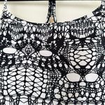 Lululemon  Black White Spiderweb Patterned Power Y Tank Top SEE MEASUREMENTS Photo 1