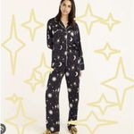 SOMA Cool Nights Long Sleeve Set Top Shirt Bottom Moon Stars Womens PJ's Pajama Black Size M Photo 1