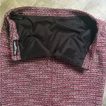 Karl Lagerfeld  Tweed Lined Pencil Skirt Red 14 NWT Photo 1