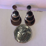 Sperry  Brand Chic Vintage Silver Tone Layered Earrings Photo 2