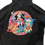 Looney Tunes DC Comics Full Zip Up Hoodie in Black Wash, Junior Sz S Photo 10