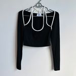 Princess Polly ★  long sleeve halter top - Black/White ★ Photo 5