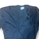 superdown Revolve  ruched black womens dress size medium bodycon V-neck Photo 4