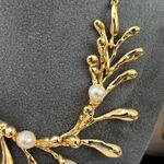 Alexis Bittar NWOT  Gold Necklace with Pearl Accents Photo 9