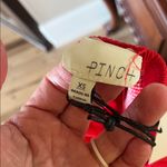 Avara Pinch Tana Red Midi Dress Spaghetti Strap Fit and Flare New Size XS Photo 9