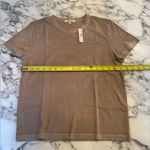 Madewell NWT Cotton Perfect Crewneck Sagebrush T-shirt Small stain Sz XXS Photo 7