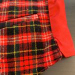 Women's Christmas Vest Reversible Plaid Red Holiday Gold Button Front Pockets Size M Photo 11