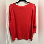 Karen Scott Women's Vibrant Red Blouse Photo 1