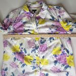 Talbots  Classic Cotton Shirt Floral Bouquet Size 2X Button Down Preppy Bloomcore Photo 8