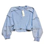 Urban Outfitters  UO Out From Under Mel Cozy Pieced Henley Top in Blue Photo 2