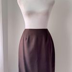 Vintage ‘90s Synari Chocolate Brown Knee Length Skirt Size XS Photo 1