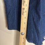 Vtg wanted Boho Western Fringe denim shirt button up with tassle size small cute Blue Photo 5