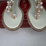 René Caovilla Leather Crystal Embellishments T Photo 3