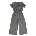 potter's pot Womens  Blue White Stripe Nautical Cropped Wide Leg Jumpsuit Size M Photo 6