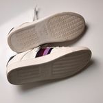 J.Crew Women’s White Sneakers Lace Up with Stripes 8.5 Photo 1