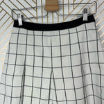 Proenza Schouler Ivory Windowpane Check Skort Skirted Shorts Size 4 Photo 2