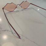 Pink Lip Shaped Frames Novelty Retro Rave Festival Fashion Sunglasses Photo 5
