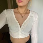 SheIn white button top Photo 0