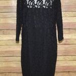 Lane Bryant  Women's Plus Size 18/20 Lacy Overlay Sheath Dress LBD Party Event Photo 7