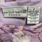 Jaclyn Smith  Classic Vintage 90s/00s Lilac Purple Silk Floral Maxi Dress Size 8. Photo 3