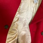 Gap  Women's Pea Coat Sz S Red Wool‎ Classic Jacket Outerwear Button Up Photo 6