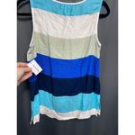 Liz Claiborne Womens Round Neck Sleeveless Blouse stripe small (b35) Photo 3