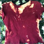 Nike  bleach tie dyed crop top size small Photo 2