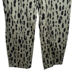 NWT Scoop Seamed Denim Barrel Jeans Wide Leg High Rise Leopard Print Olive SZ 6 Green Photo 6