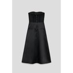 ZARA Limited Edition Black Bustier Strapless Midi Dress Photo 6