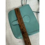 Vera Pelle Crossbody Bag Soft Italian Leather Small Blue Teal Adjustable Strap Photo 7