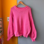 Princess Polly  Harmony Pink Oversized Pullover Sweater L/XL Photo 2