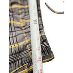 Messhi Womens L Black/White Plaid Checkered Elastic Waist Jogger Pants Stretch Yellow Size L Photo 9