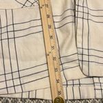 Anthropologie  Maeve Linen Blend Long Striped Vest Cream Size 10 Neutral Cardigan Photo 7